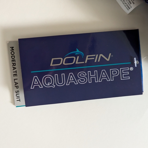 DOLFIN Women's Purple Lacey Round Neck One Piece Swimsuit, Size 8 - Picture 4 of 5